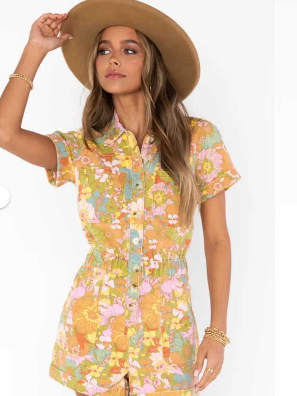 Show Me Your Mumu Cannon Romper Groovy Denim XS